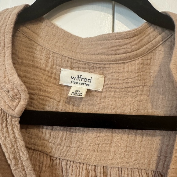 Wilfred Beige Cotton Blouse - Picture 1 of 3